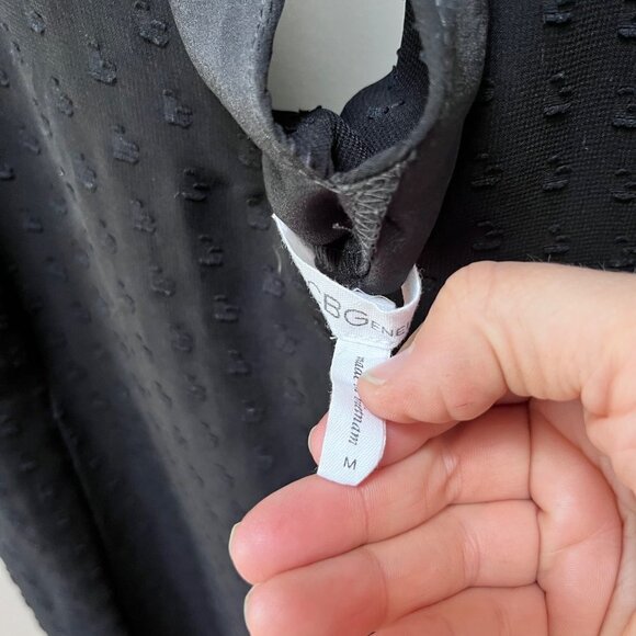 BCBGeneration Black Swiss Dot Dress- Size M - Picture 4 of 5